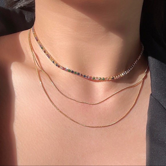 ✨Rainbow Tennis Choker - Picture 3 of 9